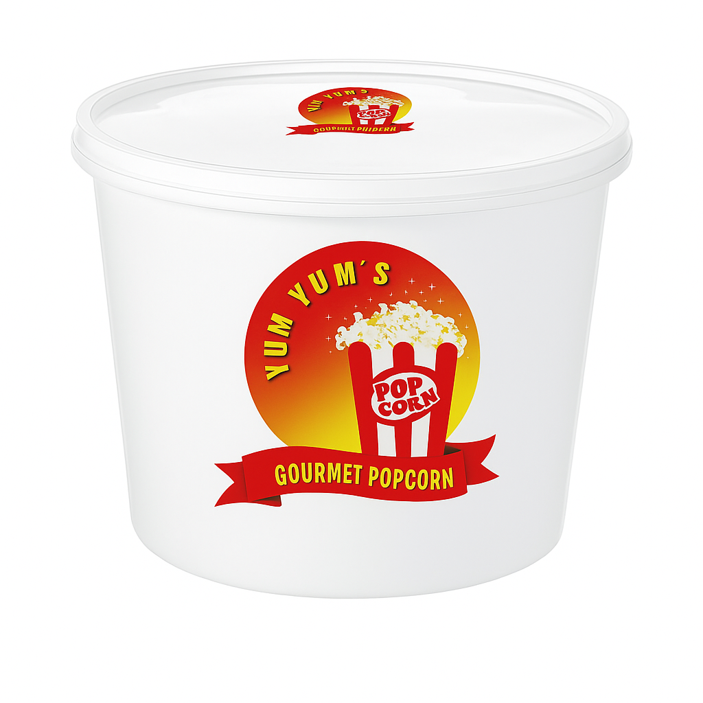 ChatGPT Image Nov 6, 2025, 12_08_32 AM White 1-gallon tub with a seal that will keep all our popcorn fresh for weeks. This way the popcorn stays yum yums delicious