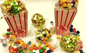 Popcorn balls on towers