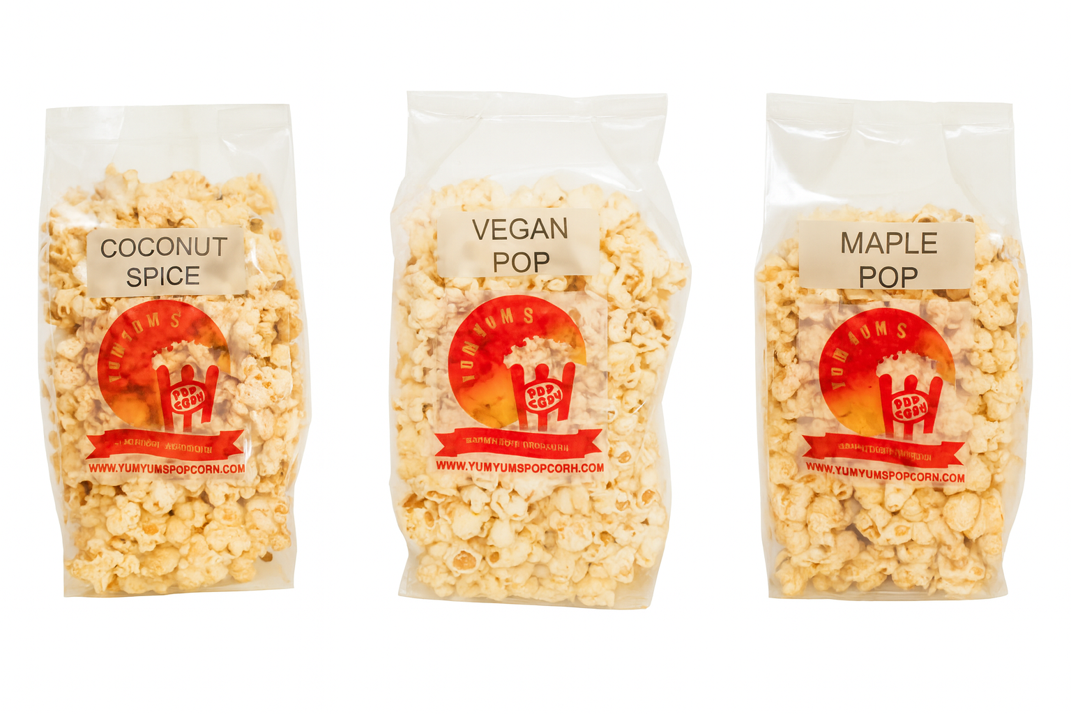 Yum Yum's Healthy Popcorn Selection